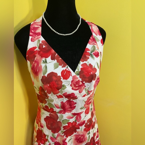 Talbots Floral Midi Dress Size 6 - Picture 2 of 7